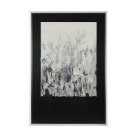 Mountain Shades II by Mercana Studio a Hand Embellished Textured Framed Art Print Matted under Glass by Mercana at Eve Furniture