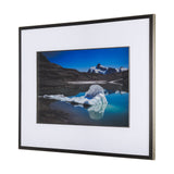 Mountain Top Thaw by Chad Mackay a Hand Embellished Textured Framed Photo Art Print Matted under Gla by Mercana at Eve Furniture
