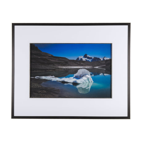 Mountain Top Thaw by Chad Mackay a Hand Embellished Textured Framed Photo Art Print Matted under Gla by Mercana at Eve Furniture