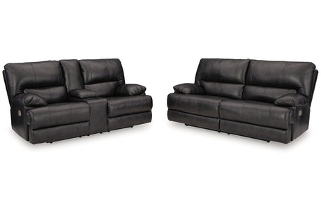 Mountainous Eclipse Power Reclining Sofa and Loveseat by Ashley at Eve Furniture