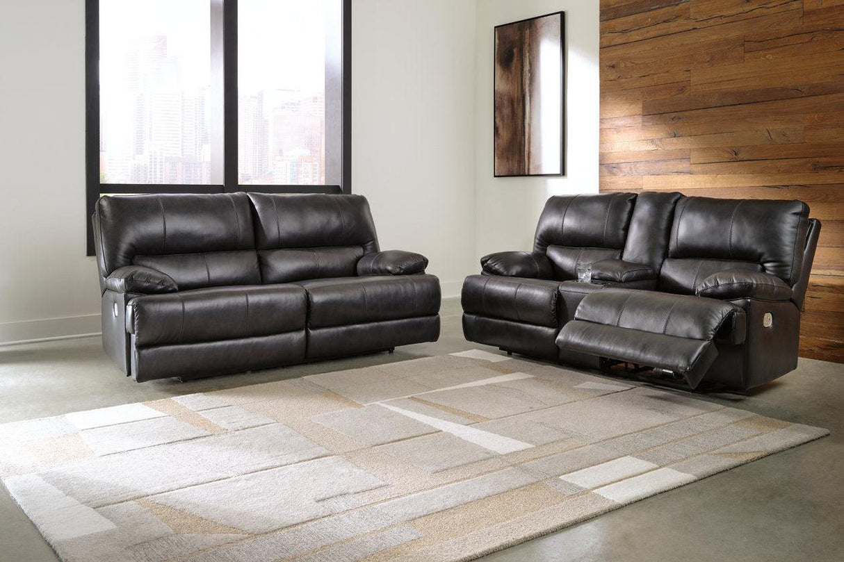 Mountainous Eclipse Power Reclining Sofa and Loveseat by Ashley at Eve Furniture