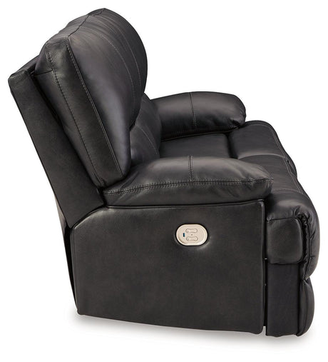 Mountainous Eclipse Power Reclining Sofa by Ashley at Eve Furniture
