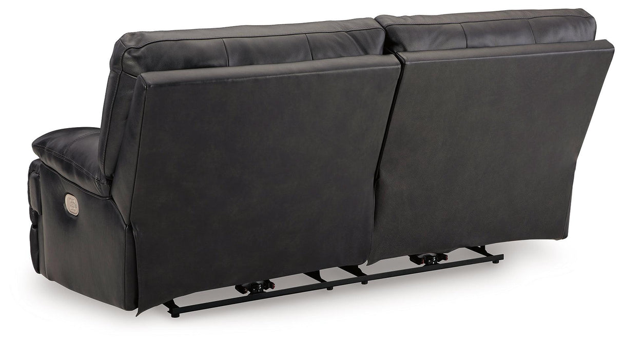 Mountainous Eclipse Power Reclining Sofa by Ashley at Eve Furniture