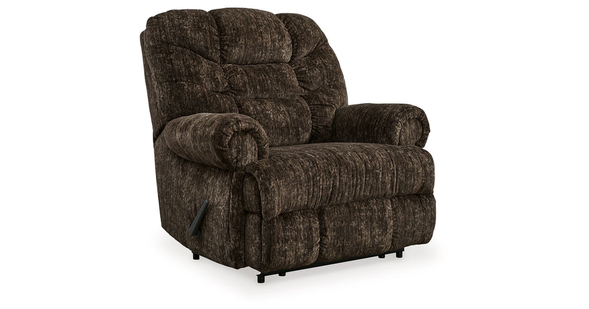 Movie Man Chocolate Recliner by Ashley at Eve Furniture