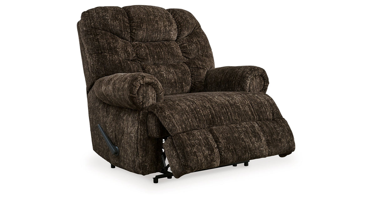 Movie Man Chocolate Recliner by Ashley at Eve Furniture