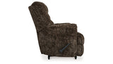 Movie Man Chocolate Recliner by Ashley at Eve Furniture