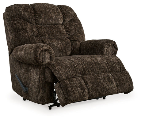 Movie Man Chocolate Recliner by Ashley at Eve Furniture
