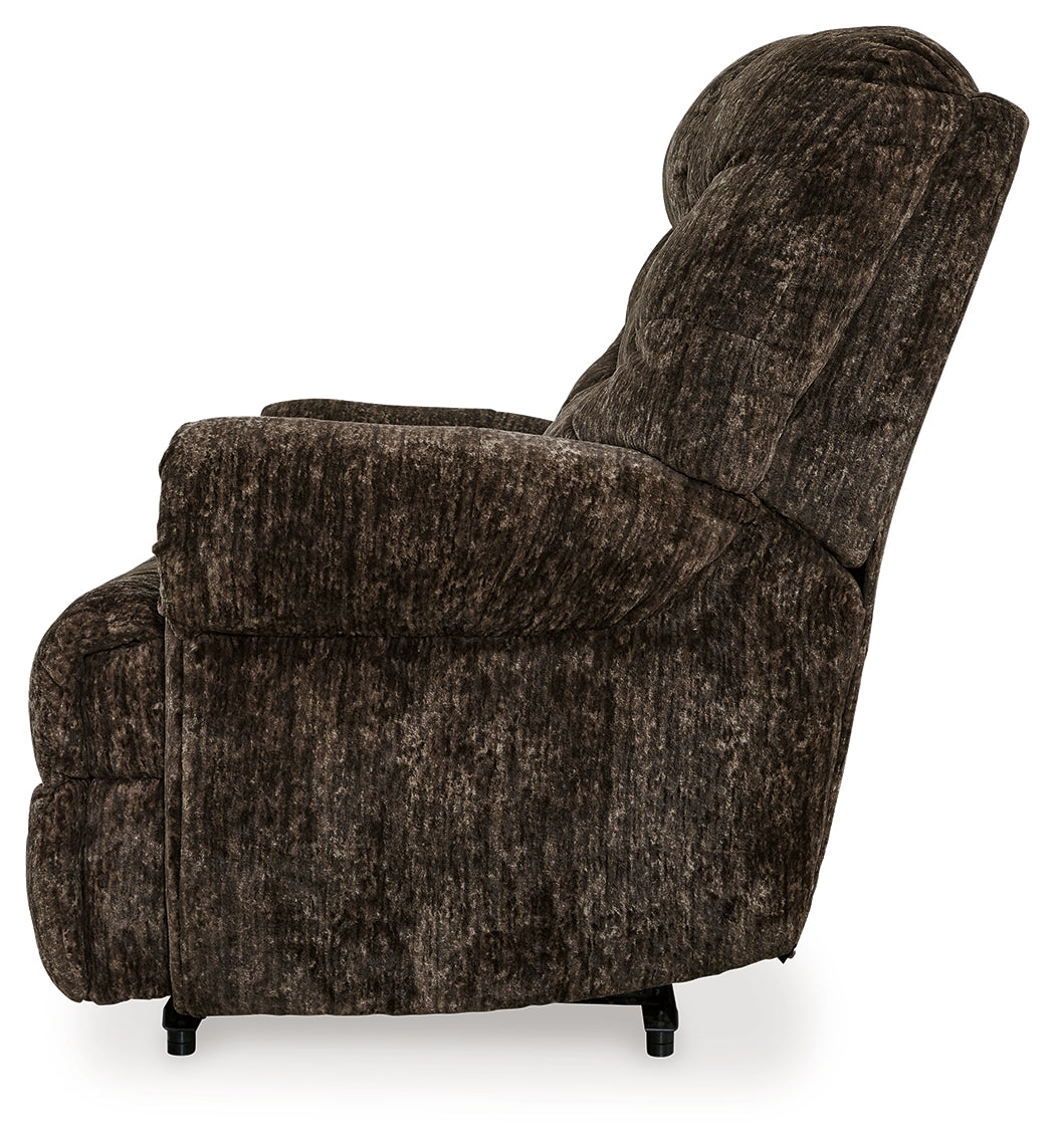 Movie Man Chocolate Recliner by Ashley at Eve Furniture