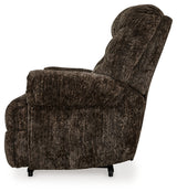 Movie Man Chocolate Recliner by Ashley at Eve Furniture