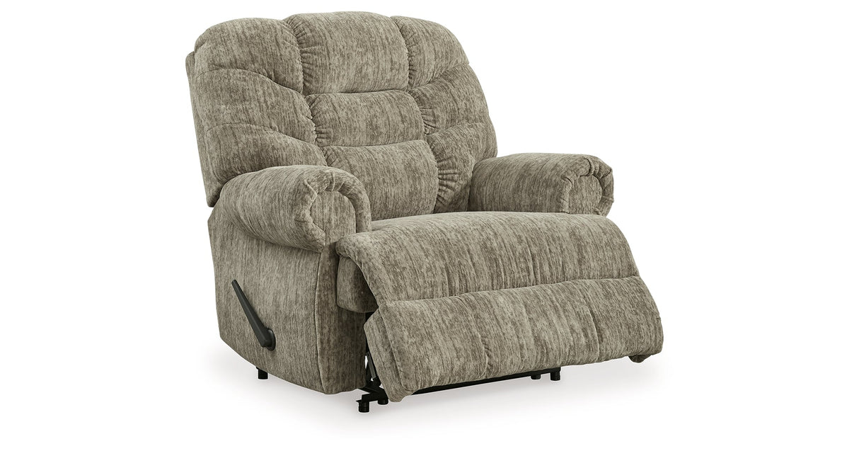Movie Man Taupe Recliner by Ashley at Eve Furniture