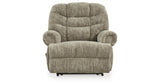 Movie Man Taupe Recliner by Ashley at Eve Furniture