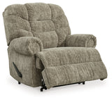 Movie Man Taupe Recliner by Ashley at Eve Furniture