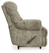 Movie Man Taupe Recliner by Ashley at Eve Furniture