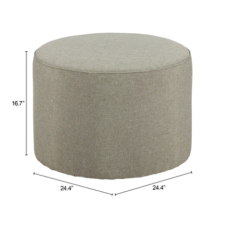 Moxy Green Outdoor Ottoman by Zuomod at Eve Furniture