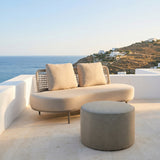 Moxy Green Outdoor Ottoman by Zuomod at Eve Furniture