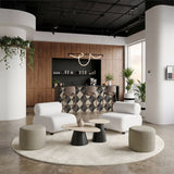 Moxy Green Outdoor Ottoman by Zuomod at Eve Furniture