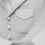 Mozart White Resin Deer In A Suit by Mercana at Eve Furniture