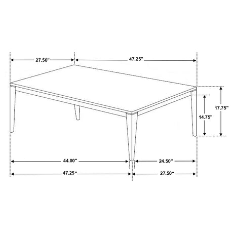 Mozzi Gray 2-Piece Faux Marble Coffee and End Table Set by Coaster at Eve Furniture