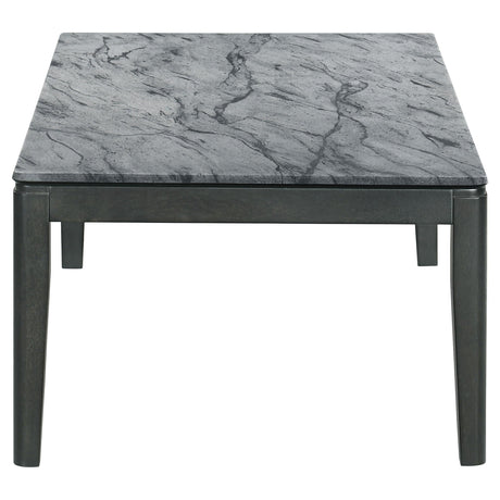Mozzi Gray 2-Piece Faux Marble Coffee and End Table Set by Coaster at Eve Furniture