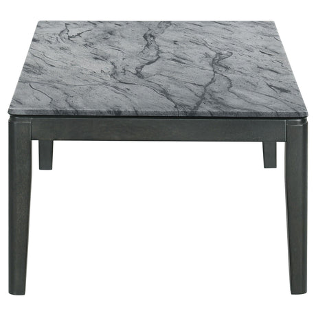 Mozzi Gray 3-Piece Faux Marble Coffee and End Table Set by Coaster at Eve Furniture