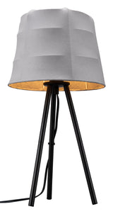 Mozzi Gray & Black Table Lamp by Zuomod at Eve Furniture