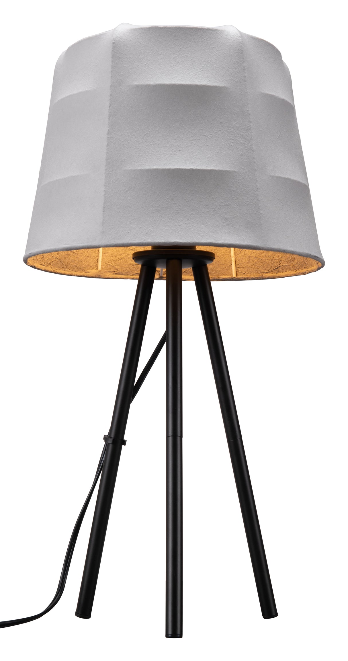 Mozzi Gray & Black Table Lamp by Zuomod at Eve Furniture