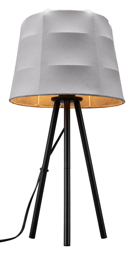 Mozzi Gray & Black Table Lamp by Zuomod at Eve Furniture