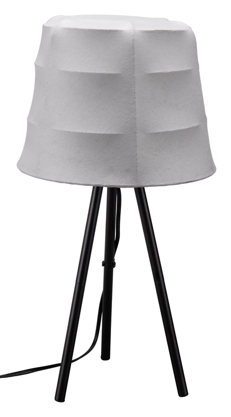 Mozzi Gray & Black Table Lamp by Zuomod at Eve Furniture