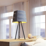 Mozzi Gray & Black Table Lamp by Zuomod at Eve Furniture