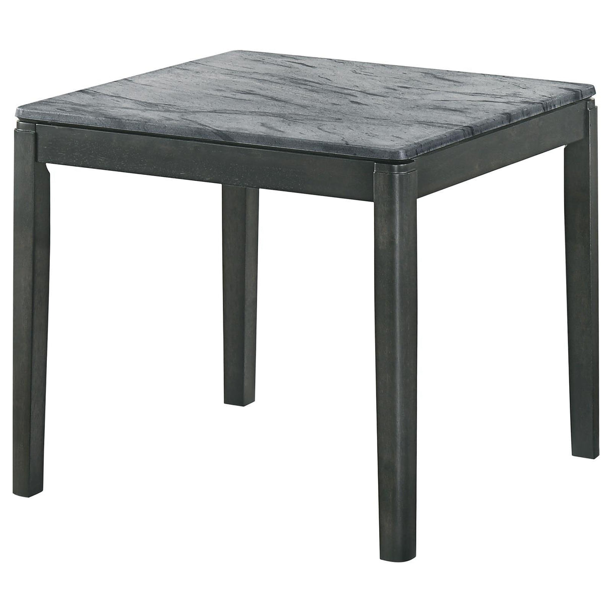 Mozzi Square End Table Faux Gray Marble/Black by Coaster at Eve Furniture