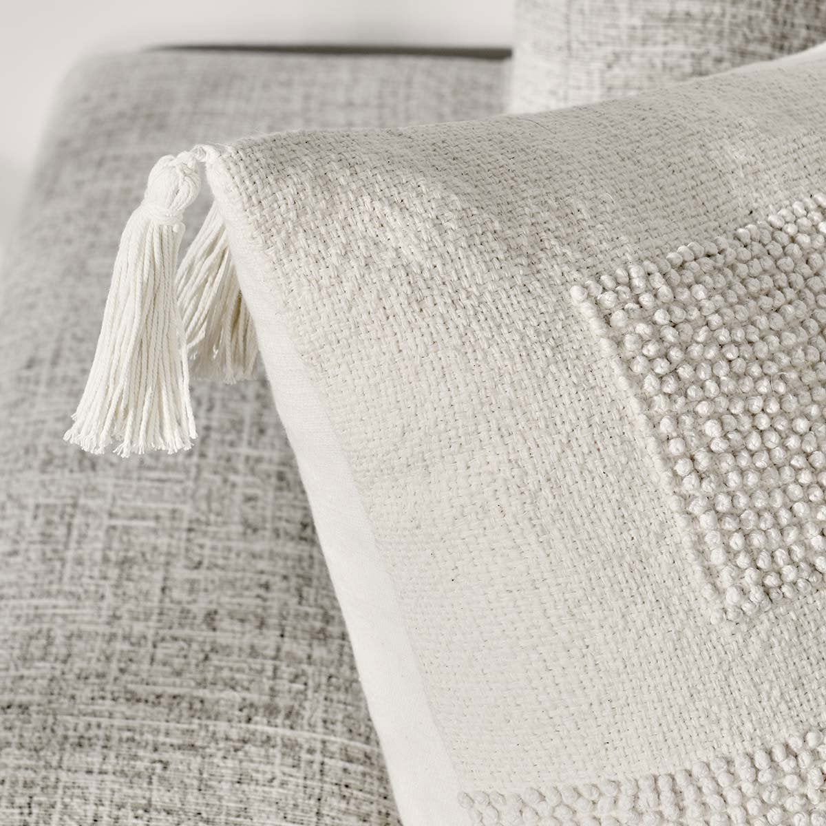 MP Packer Ivory 22x22 Throw Pillow (Set of 2) by Classic Home at Eve Furniture