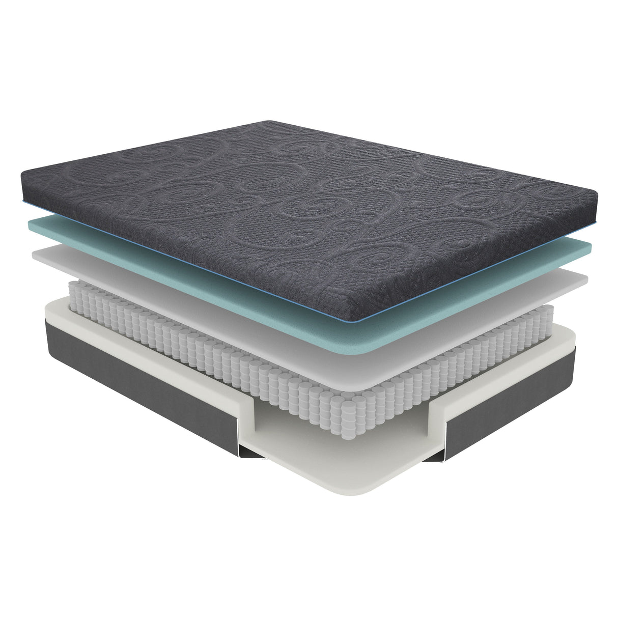 MT-H08F 8" Full Gel-Infused Memory Foam Hybrid Mattress by Homelegance at Eve Furniture