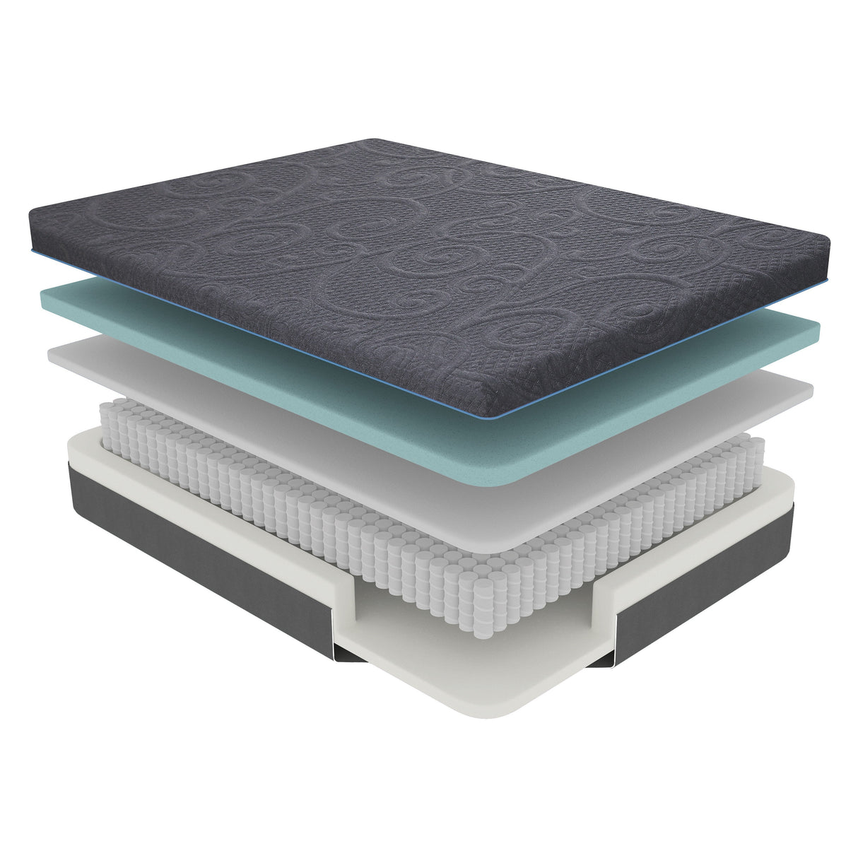 MT-H11T 11" Twin Gel-Infused Memory Foam Hybrid Mattress by Homelegance at Eve Furniture
