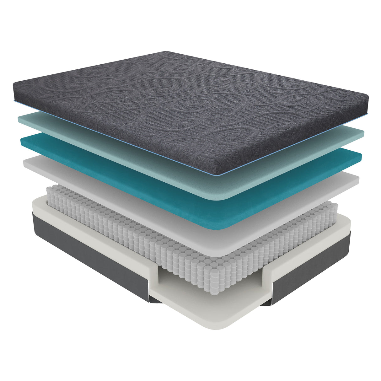 MT-H14Q 14" Queen Gel-Infused Memory Foam Hybrid Mattress by Homelegance at Eve Furniture