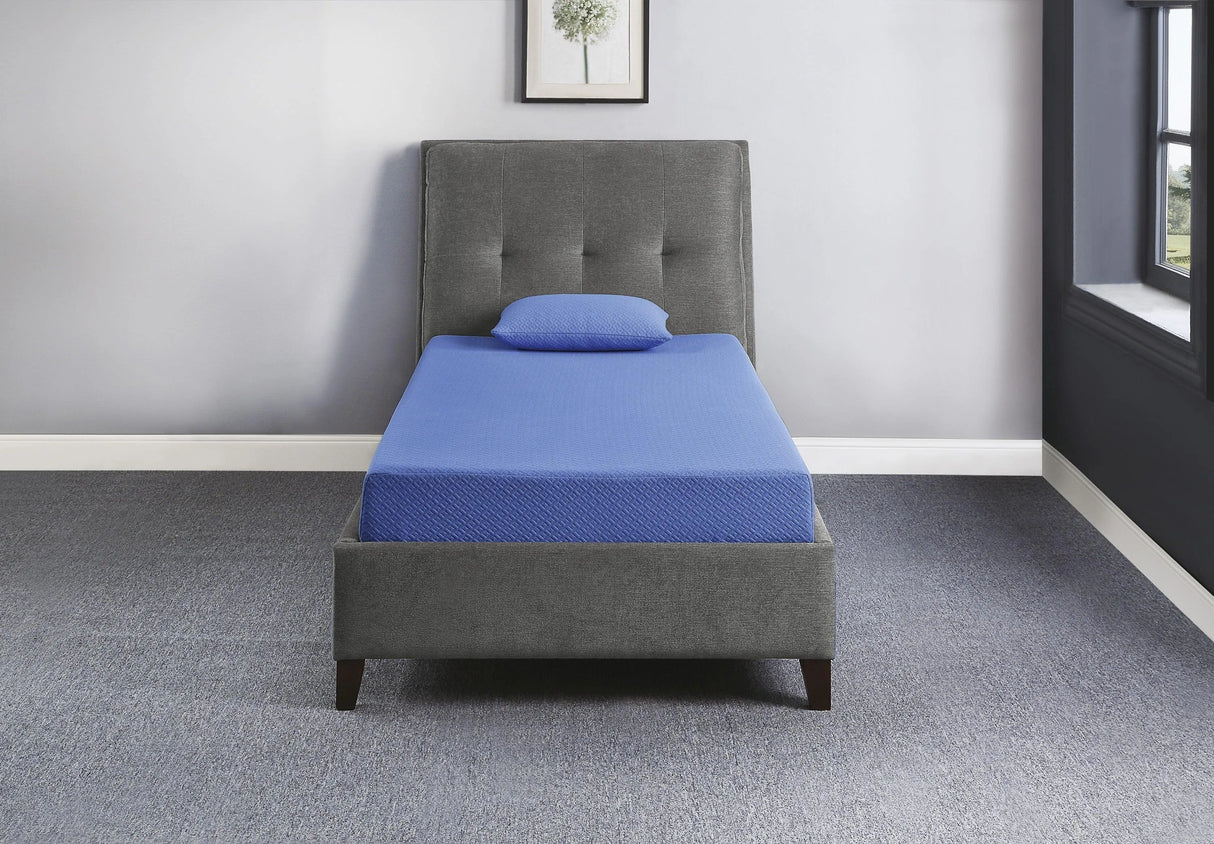MT-PG07BLF 7" Blue Full Gel-Infused Memory Foam Mattress Set by Homelegance at Eve Furniture