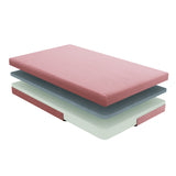 MT-PG07PKF 7" Pink Full Gel-Infused Memory Foam Mattress and Pillow Set by Homelegance at Eve Furniture