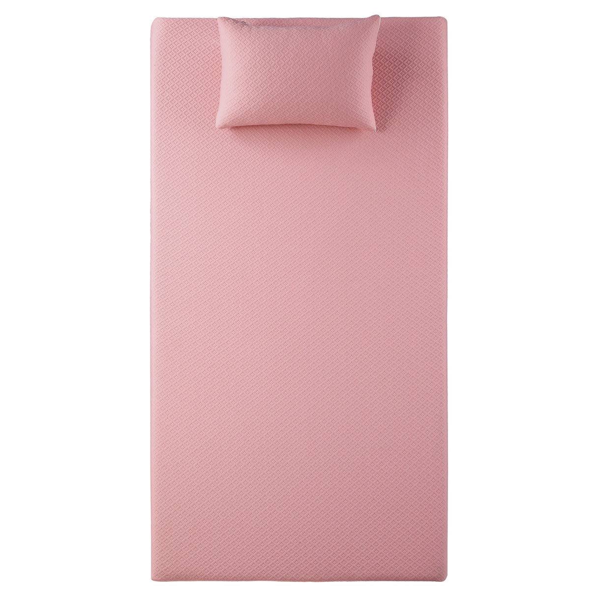 MT-PG07PKT 7" Pink Twin Gel-Infused Memory Foam Mattress and Pillow Set by Homelegance at Eve Furniture