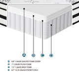 MT-PH12CK 12" California King Hybrid Mattress by Homelegance at Eve Furniture
