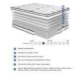 MT-PH12CK 12" California King Hybrid Mattress by Homelegance at Eve Furniture