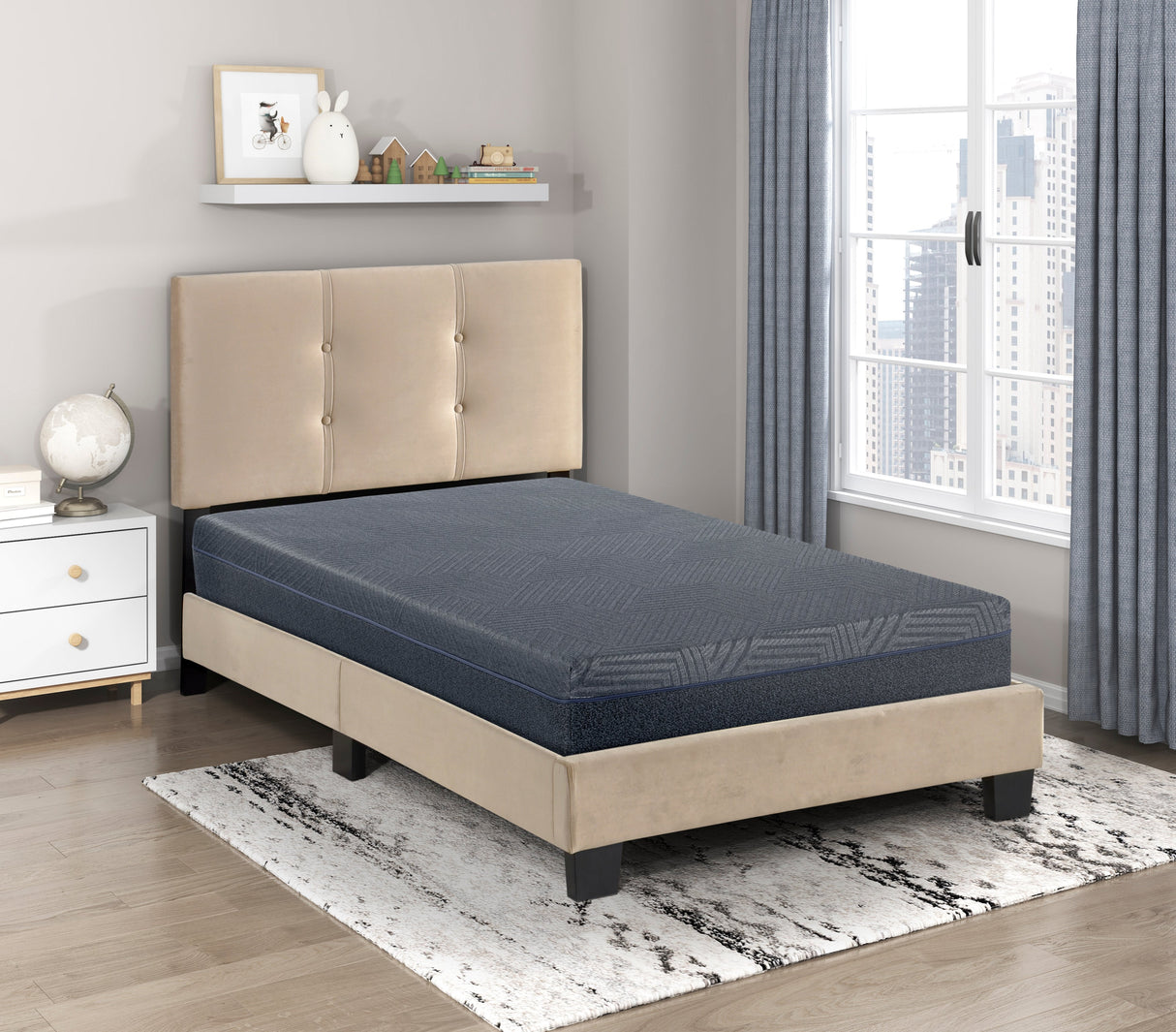 MT-UNG11T 11" Twin Green Tea Gel-Infused Memory Foam Mattress by Homelegance at Eve Furniture