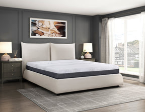 MT-UNH12CK White 12" California King Green Tea Gel-Infused Memory Foam Hybrid Mattress by Homelegance at Eve Furniture