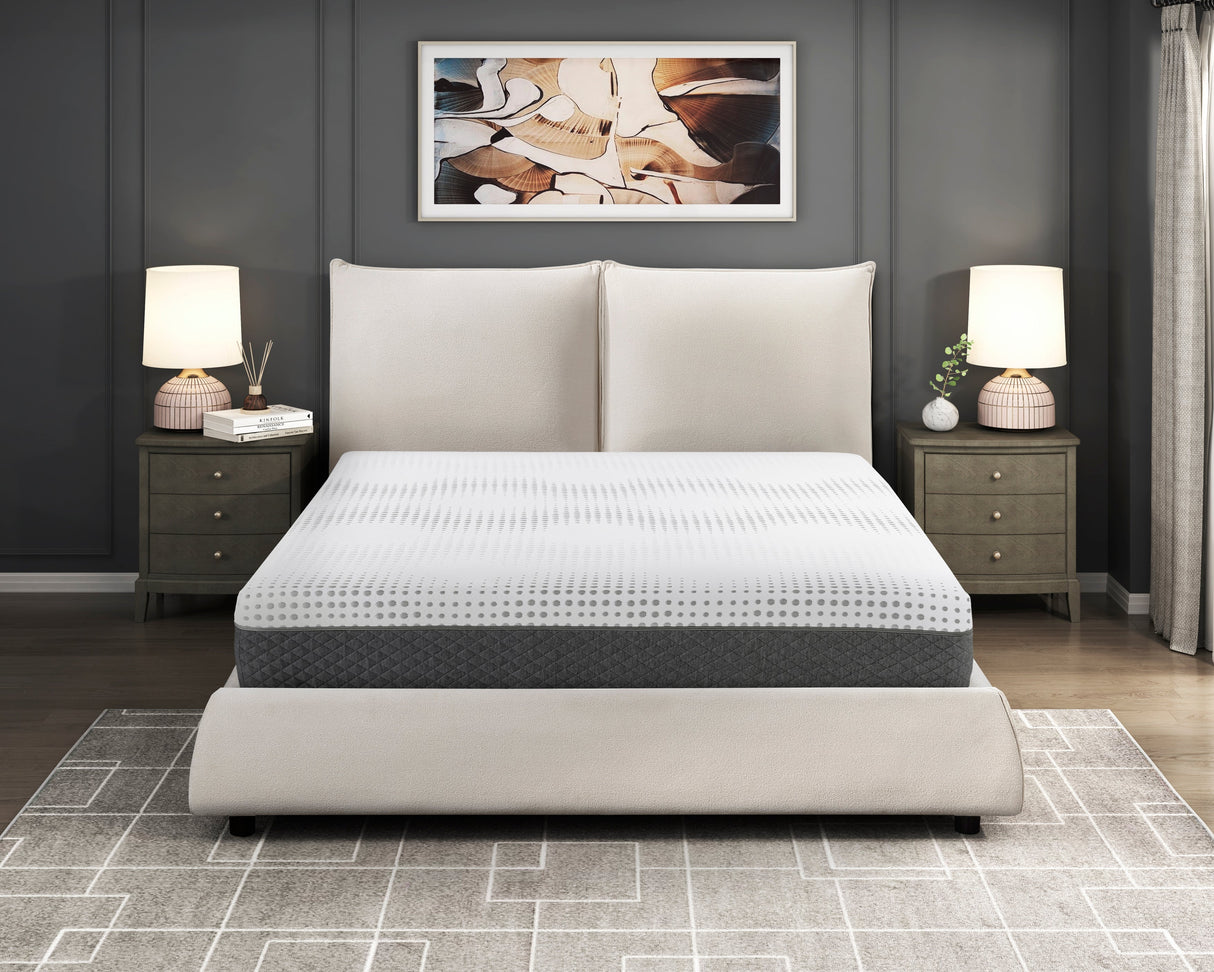 MT-UNH12EK 12" Eastern King Green Tea Gel-Infused Memory Foam Hybrid Mattress by Homelegance at Eve Furniture