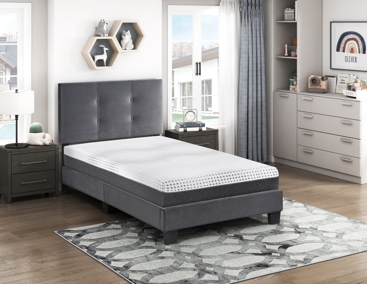 MT-UNH12T 12" Twin Green Tea Gel-Infused Memory Foam Hybrid Mattress by Homelegance at Eve Furniture