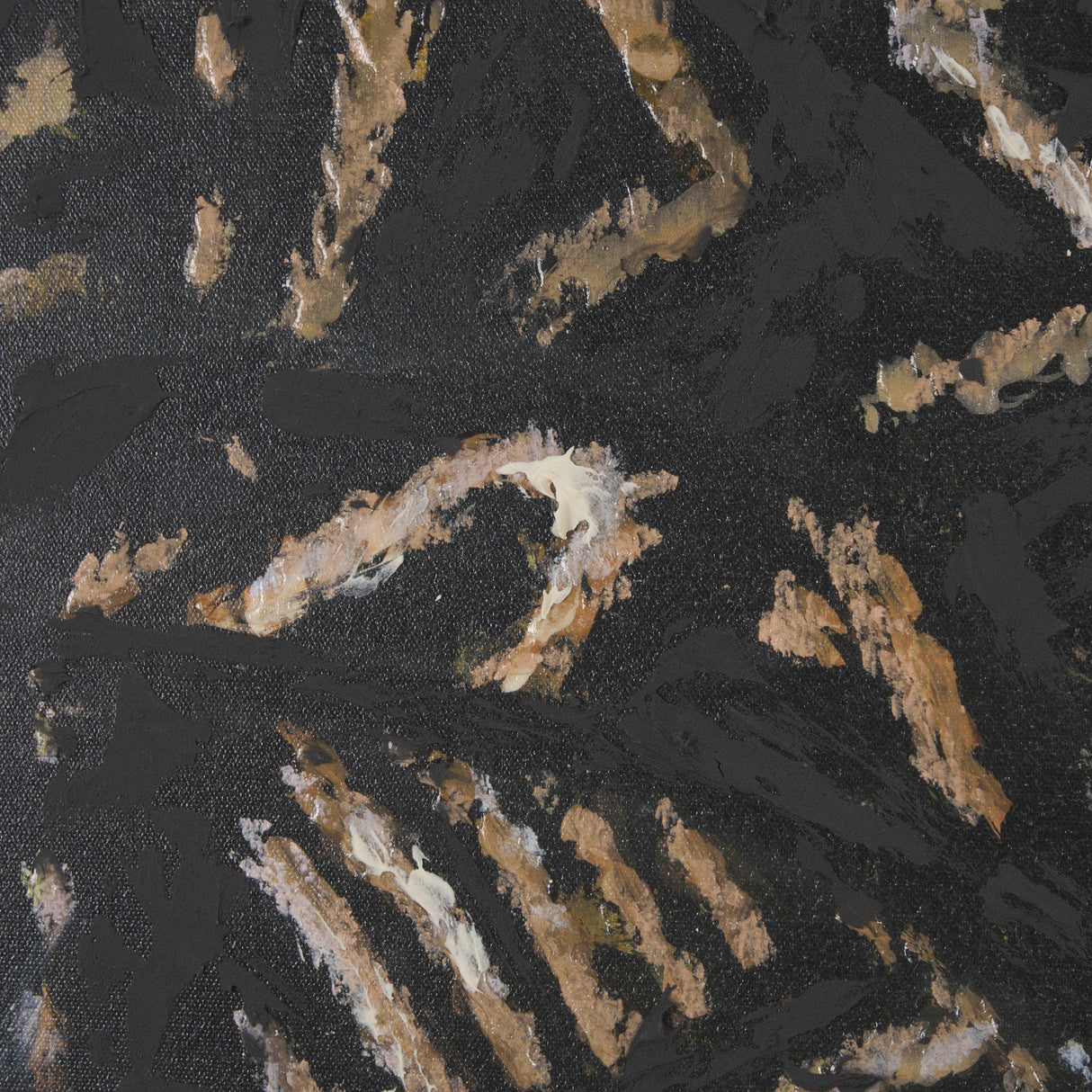 Mud Cloth Head Scarf II by Mercana Studio a Hand Embellished Textured Framed Canvas by Mercana at Eve Furniture