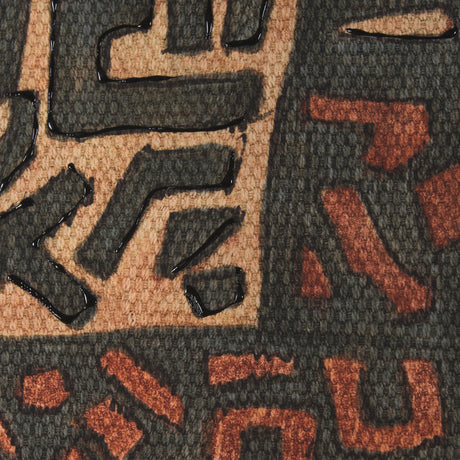 Mud Cloth Tapestry I by Mercana Studio a Hand Embellished Framed Art Print Matted under Glass by Mercana at Eve Furniture