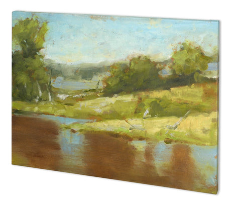 Muddy River I by Ethan Harper a Hand Embellished Textured Canvas by Mercana at Eve Furniture