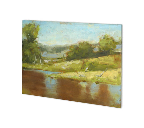 Muddy River I by Ethan Harper a Hand Embellished Textured Canvas by Mercana at Eve Furniture