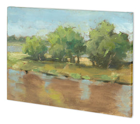 Muddy River II by Ethan Harper a Hand Embellished Textured Canvas by Mercana at Eve Furniture