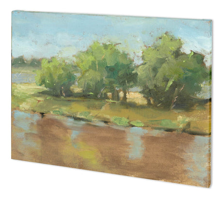 Muddy River II by Ethan Harper a Hand Embellished Textured Canvas by Mercana at Eve Furniture