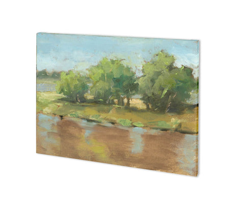 Muddy River II by Ethan Harper a Hand Embellished Textured Canvas by Mercana at Eve Furniture
